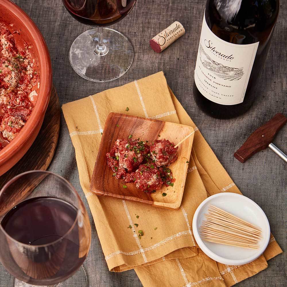 Baked Pesto Meatballs