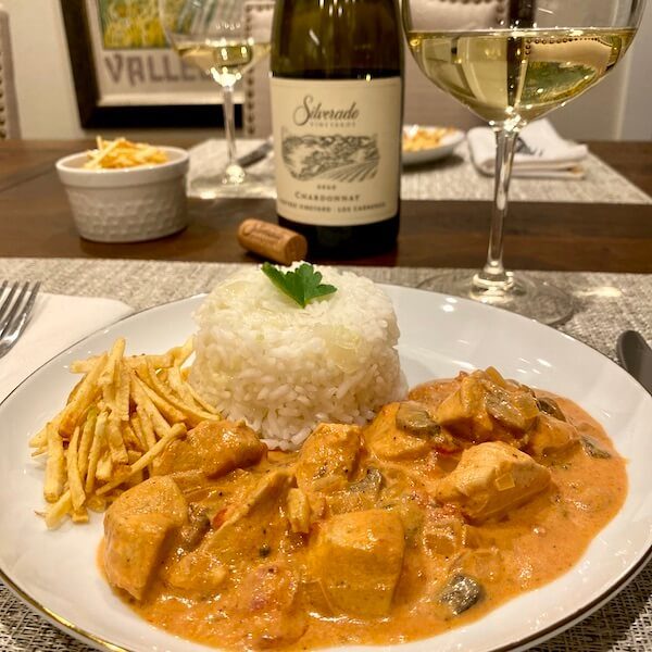 Brazilian Chicken Stroganoff
