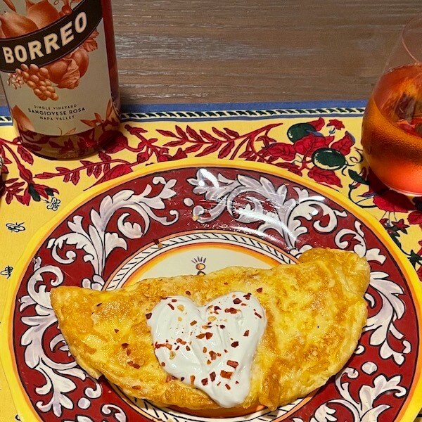 Smoked Salmon and Crème Fraîche Omelet