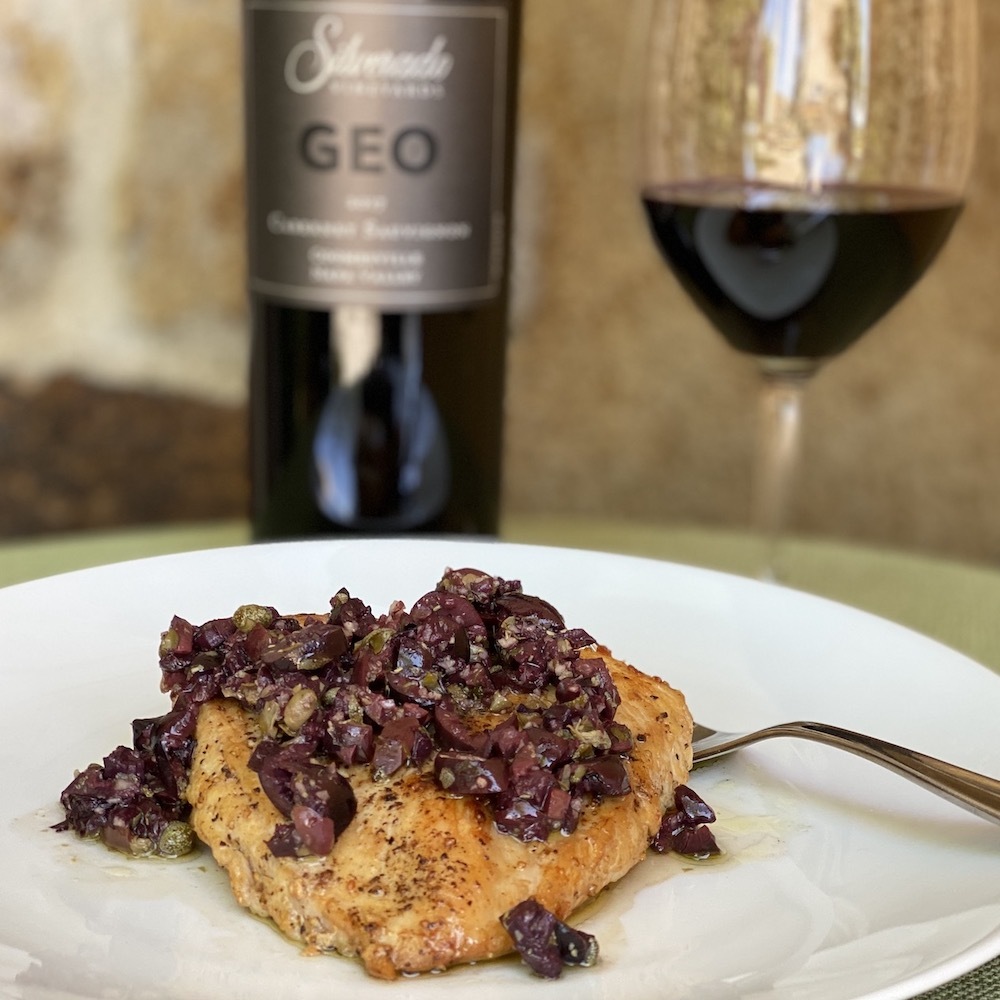 Chicken with Chunky Olive Tapenade